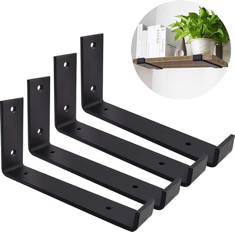 metal bracket size for 9 in shelf|white l brackets for shelves.